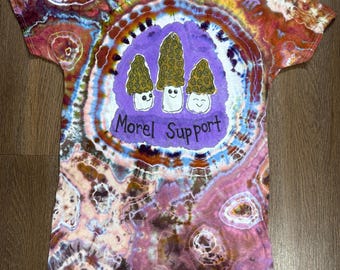 Morel Mushroom Tie Dye T-Shirt – Cottagecore Shroom Tee (XXS-4X)