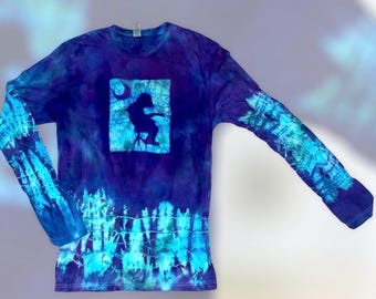 Wijdverbreide paniek Mikey Houser batik tie-dye T-shirt maten Small-4X volwassen uniseks Bella canvas lange of korte mouwen