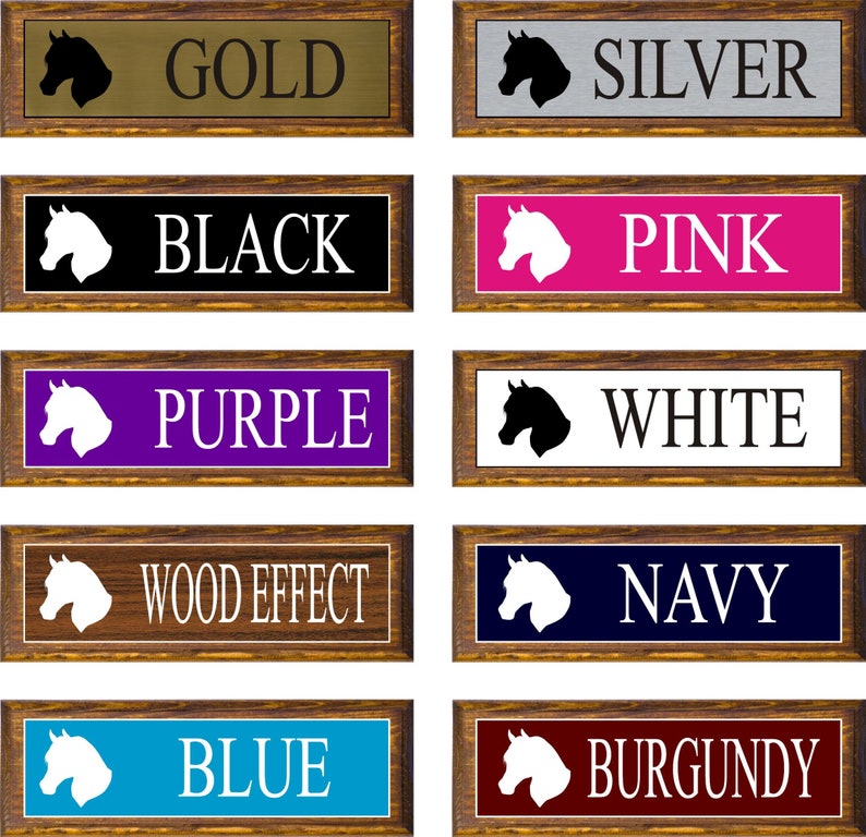 Horse name plate / Stable Door Sign Etsy