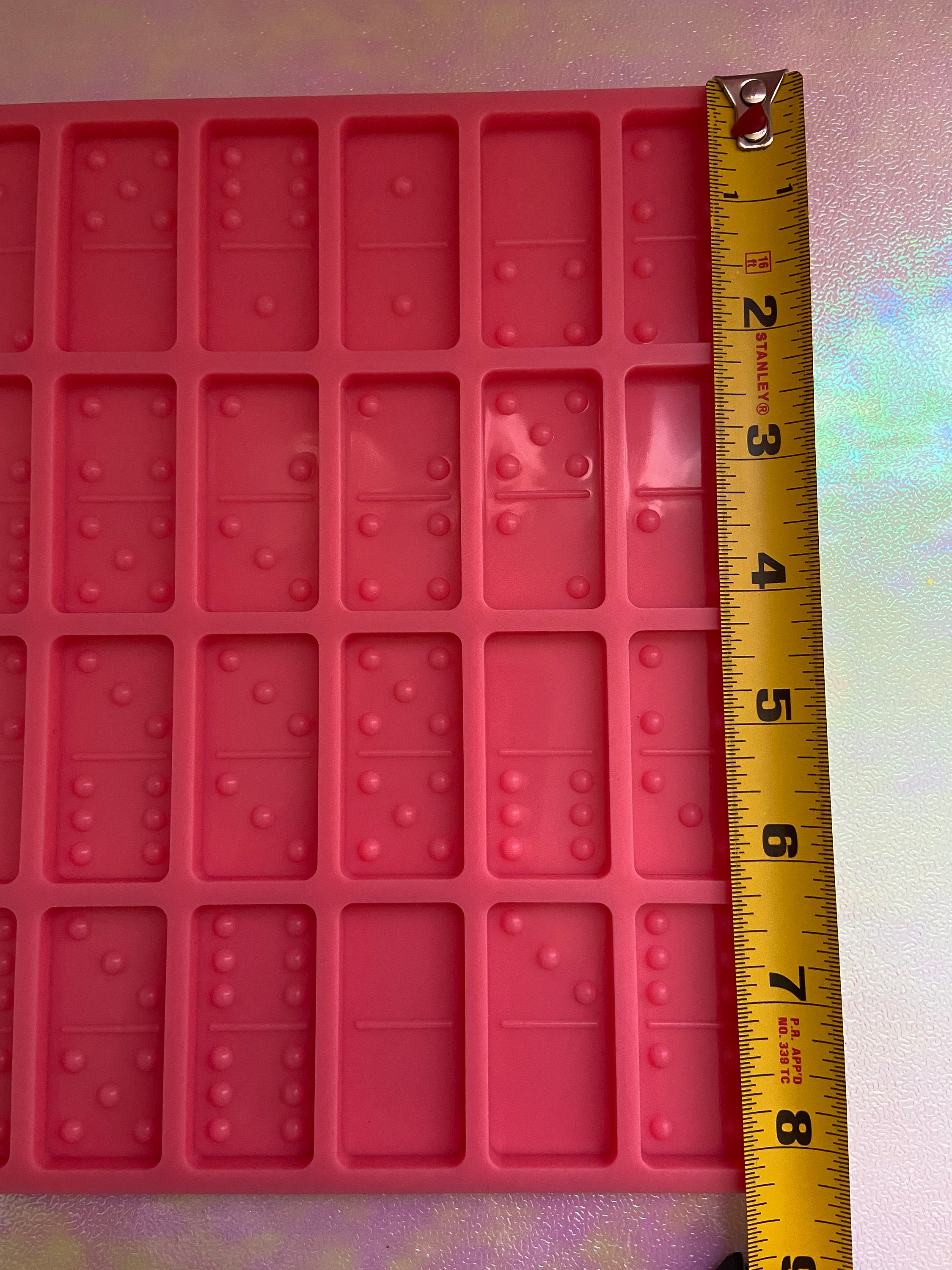 Silicone Domino Mold Standard and Mini Double Six Dominos Etsy