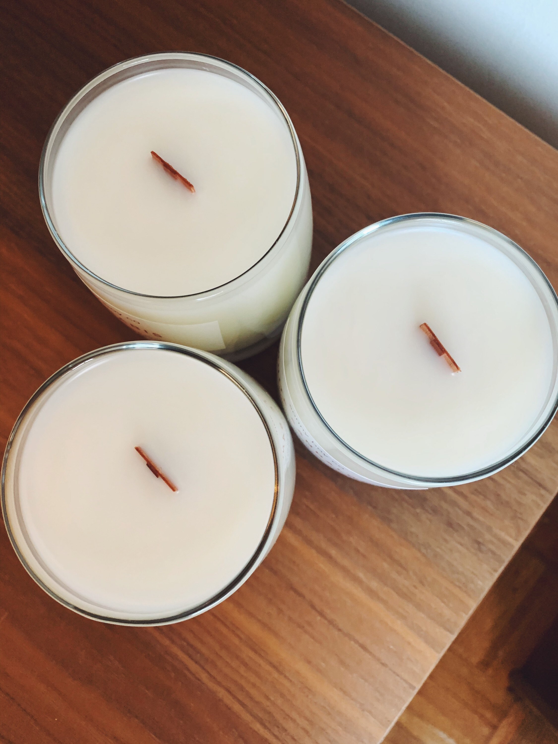 Smoked Birch Scented Candle Wooden Wick Coconut Soy Wax Etsy