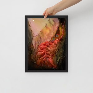 Chasm monster - Framed poster