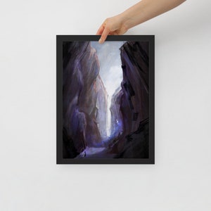 The Chasm - Framed poster