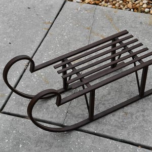 Vintage Metal Display Christmas Sled