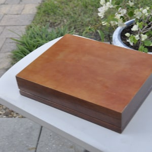 Vintage Wood Silverware Chest