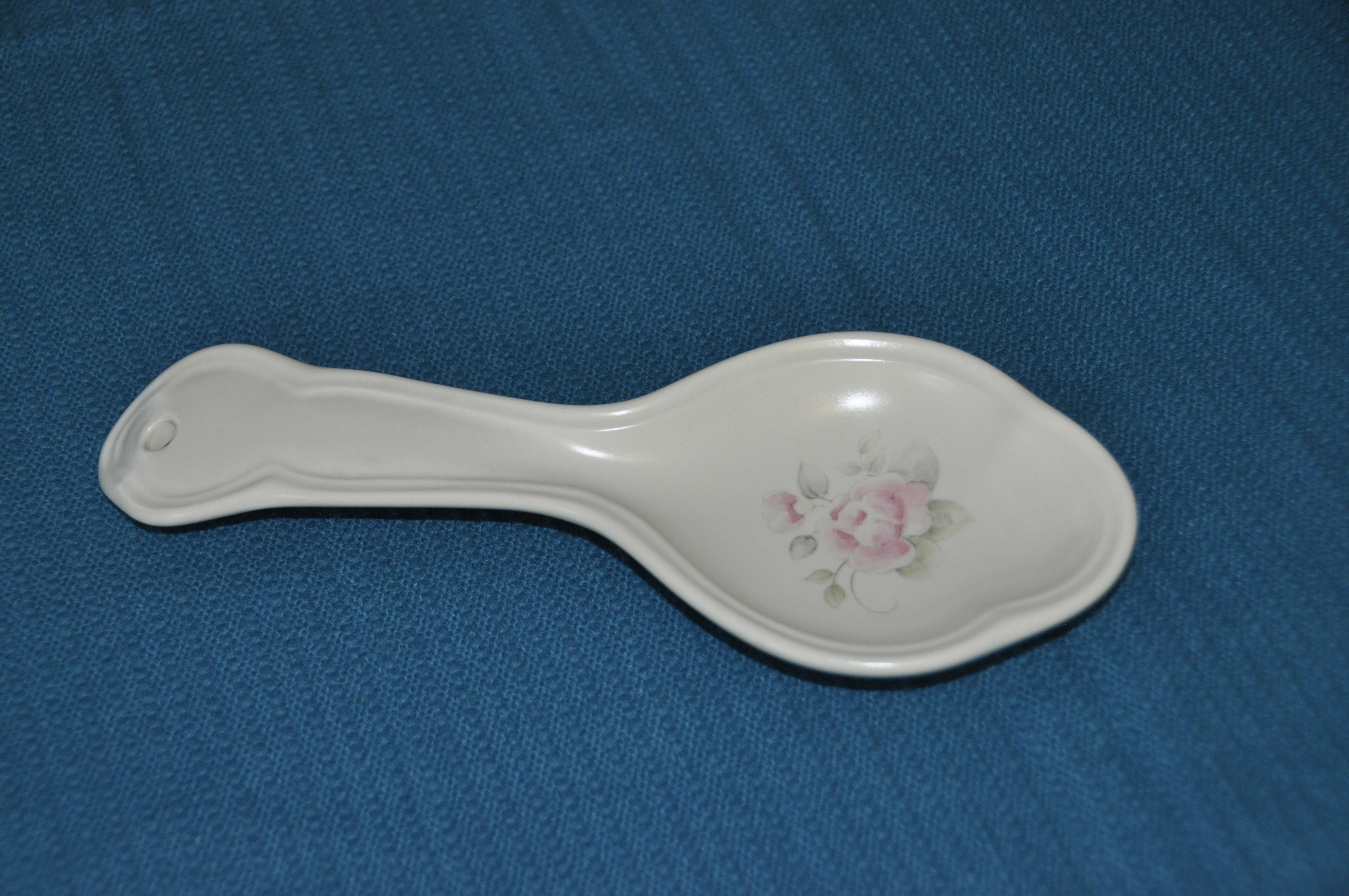 Pfaltzgraff Tea Rose Spoon Rest Etsy