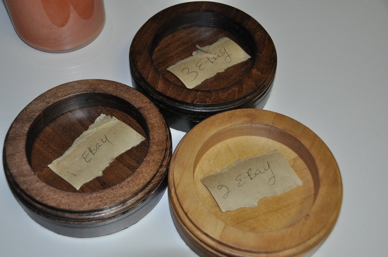 Wood Candle Base/holders Etsy