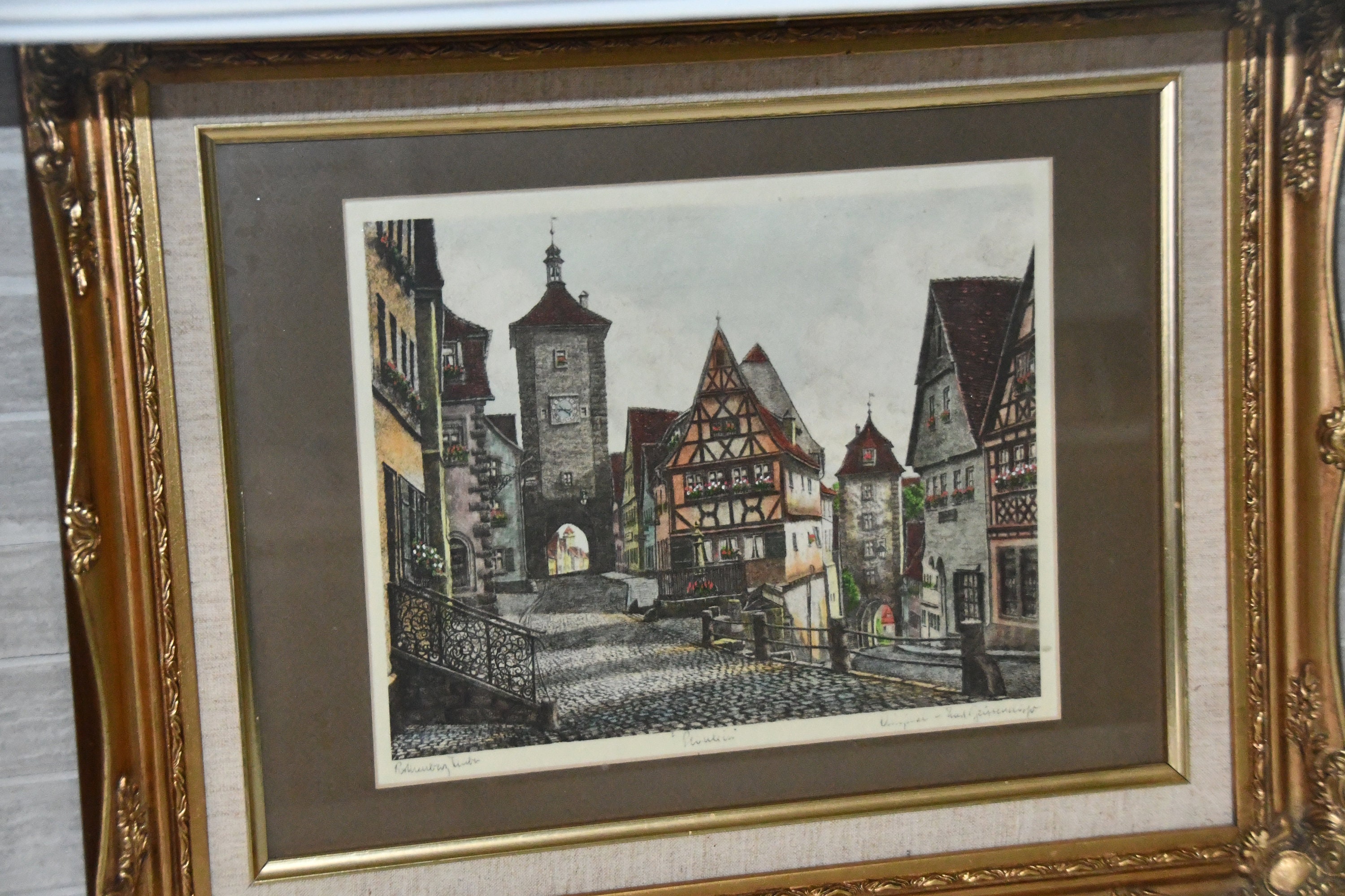 Vintage Ernst Geissendorfer Color Etching - Etsy