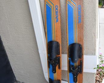Vintage Set Western Wood Water Skis
