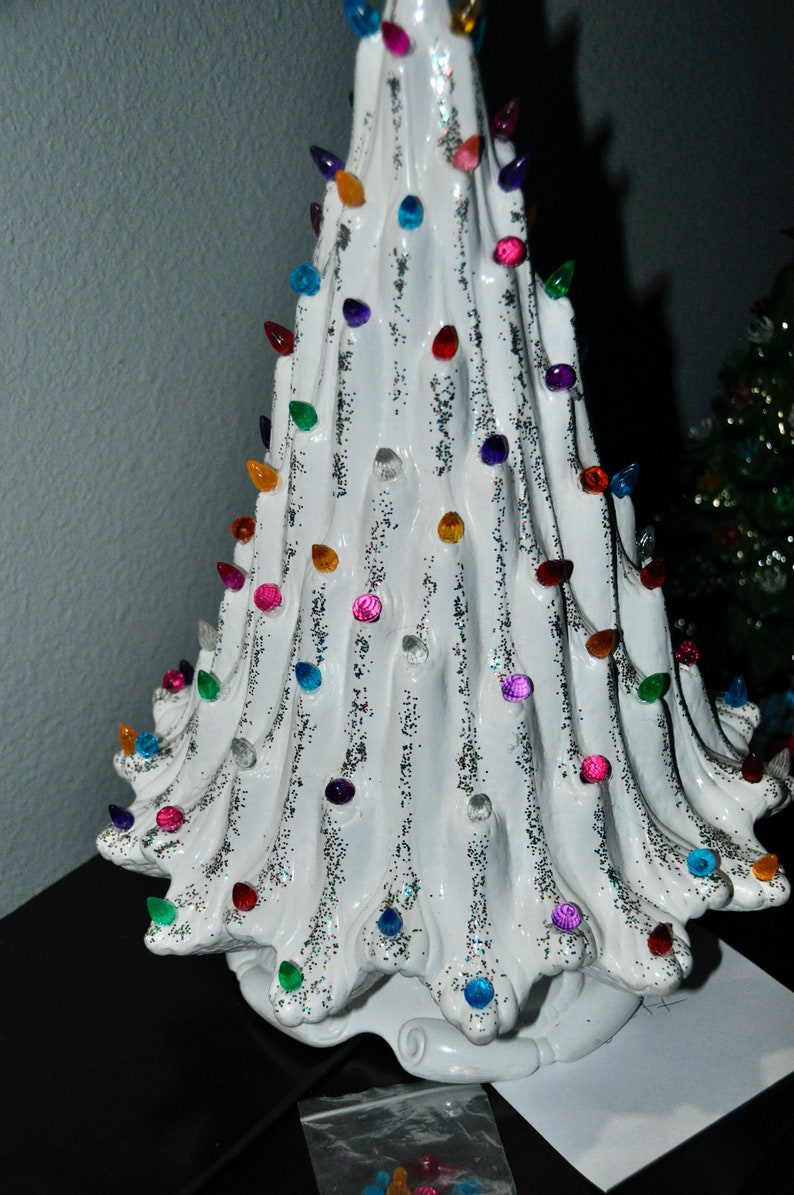Large Vintage Ceramic Lava Christmas Tree Etsy
