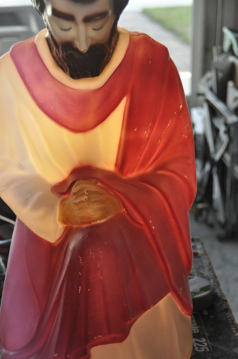 Vintage Empire Mold Joseph Christmas Nativity Scene Blow Etsy