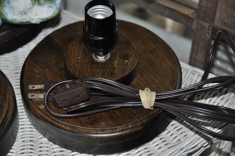 Wood Ceramic Christmas Tree Base With Light Etsy