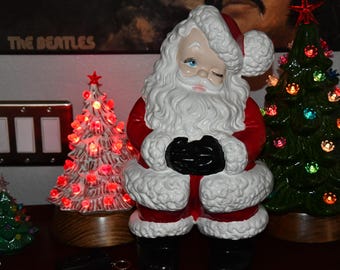 Vintage Ceramic Santa