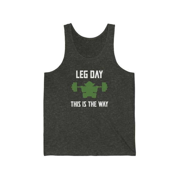 Funny Mandalorian The Child Yoda Workout Tank,Star Wars Fitness Humor,Leg Day,Unisex Tank