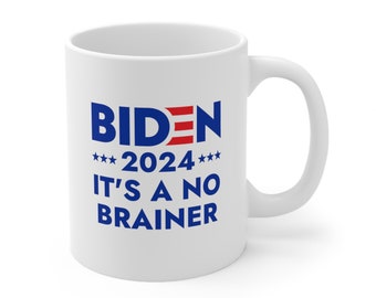 Lustige Joe Biden Präsident 2024 Keramiktasse 11oz | Kinderleicht | Freiheit Freiheit