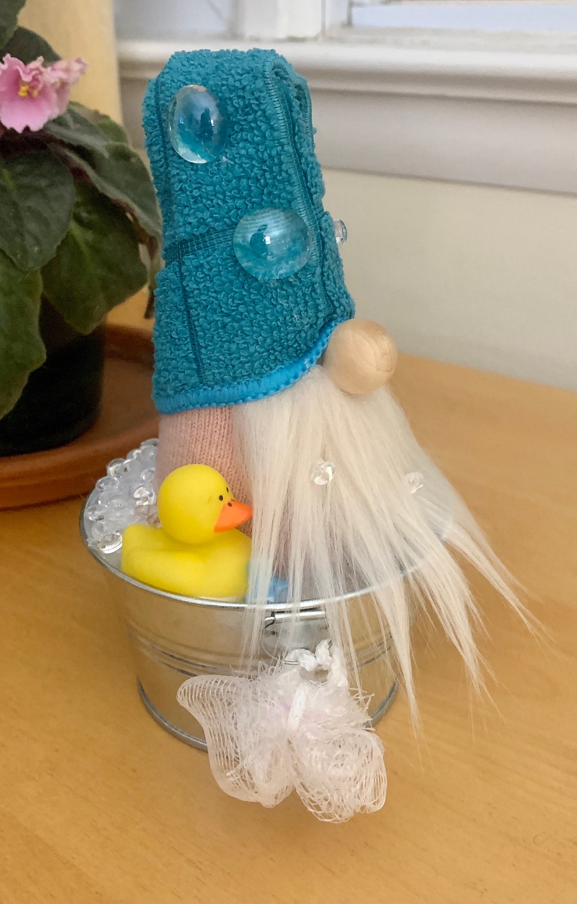 Bubble bath gnome home decor bathroom gnome decor Bathtub Etsy