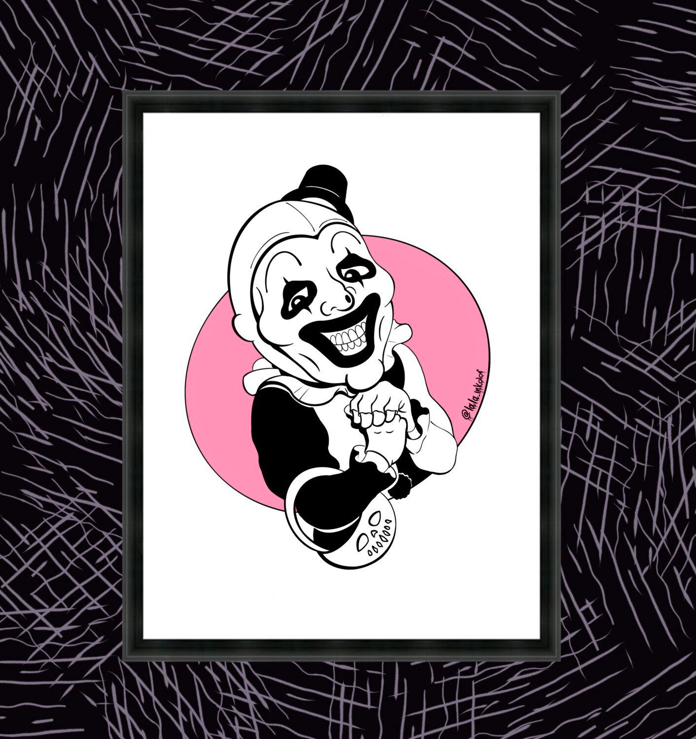 Art The Clown Terrifier Digital Art Print Etsy