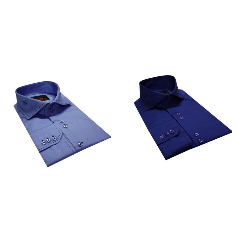 Collar Colour Stitched Long Sleeve Formal Casual Men/'s Wear Cotton Slim Fit Size S-4XL Colours Available
