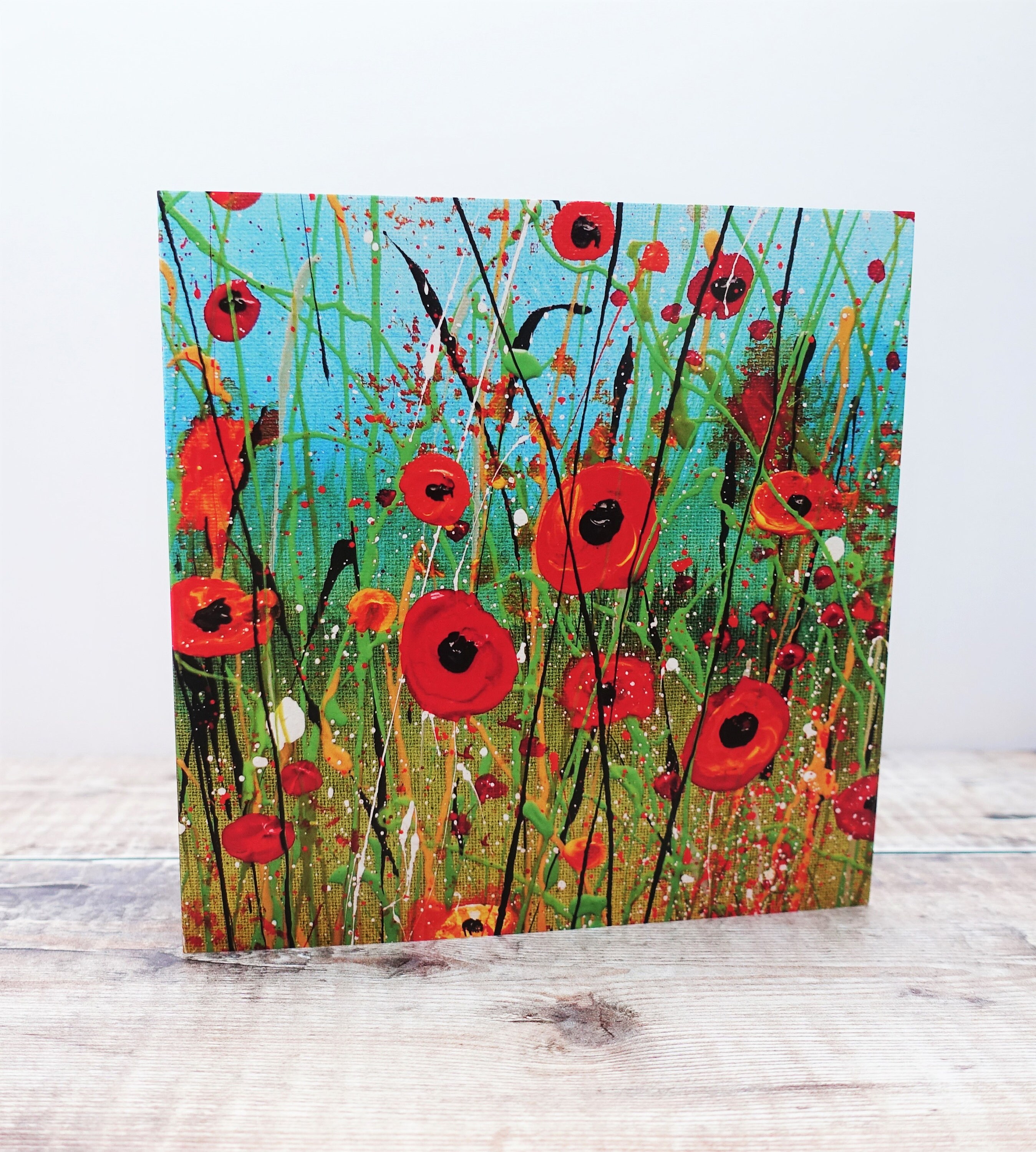 Poppy Card Fine Art Greeting Card Art Cards Flowers Artist Etsy