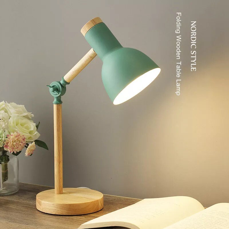 Modern Nordic Wooden Desk Lamp