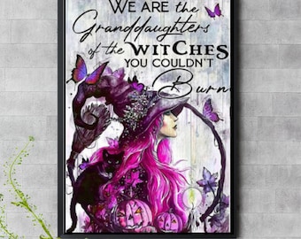 Wir Sind Die Enkelinnen Der Hexen, die Sie nicht Pink verbrennen konnten - Digital Download Grafik