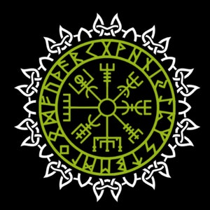 Vegvisir in Celtic Knot Digital Print