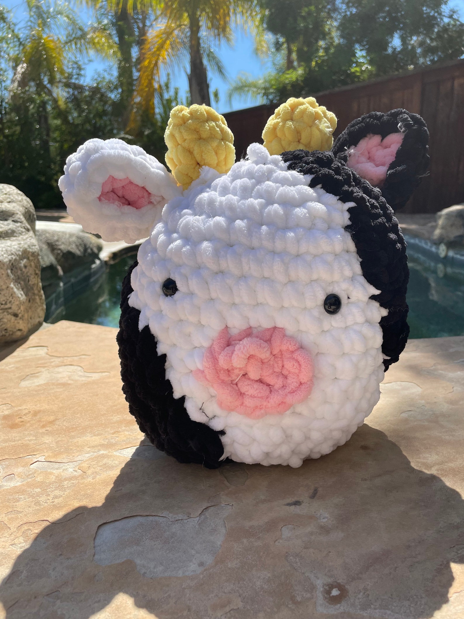 Jumbo Crochet Squishmallow Cow Etsy