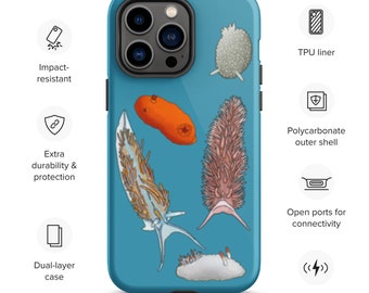 Tough Nudibranch iPhone case | Sea Slug Phone Case | Salish Sea