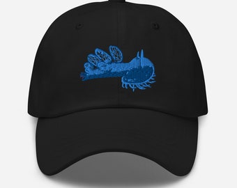 Hooded Nudibranch Baseball Hat | Lion Nudibranch Dad hat | Embroidered Lion’s Mane Sea Slug | Salish Sea