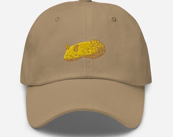 Sea Lemon Baseball Hat | Noble Dorid Dad Hat | Embroidered Sea Slug Hat | Salish Sea Nudibranch | PNW Intertidal Zone