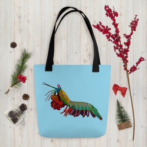 Rainbow Shrimp Tote bag | Pride Animal Bag | Shoulder Bag