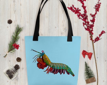 Rainbow Shrimp Tote bag | Pride Animal Bag | Shoulder Bag