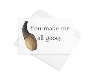 Geoduck Valentines Card | Love card | “you make me all gooey” | Valentines Day Card