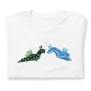 Slug Love Short-Sleeve Unisex T-Shirt | Sea Slug Love | Nudibranchs with Hearts | Dorids