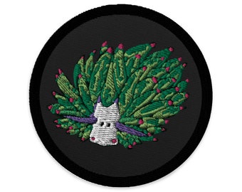 Leaf Sheep Patch | Nudibranch Embroidered patches | Sea Slug Iron on Patch | Leafsheep