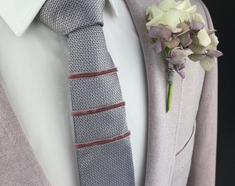 Contemporary designer wedding tie - made in England