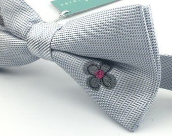 Pastel Blue, Daisy Bow Tie - made in England