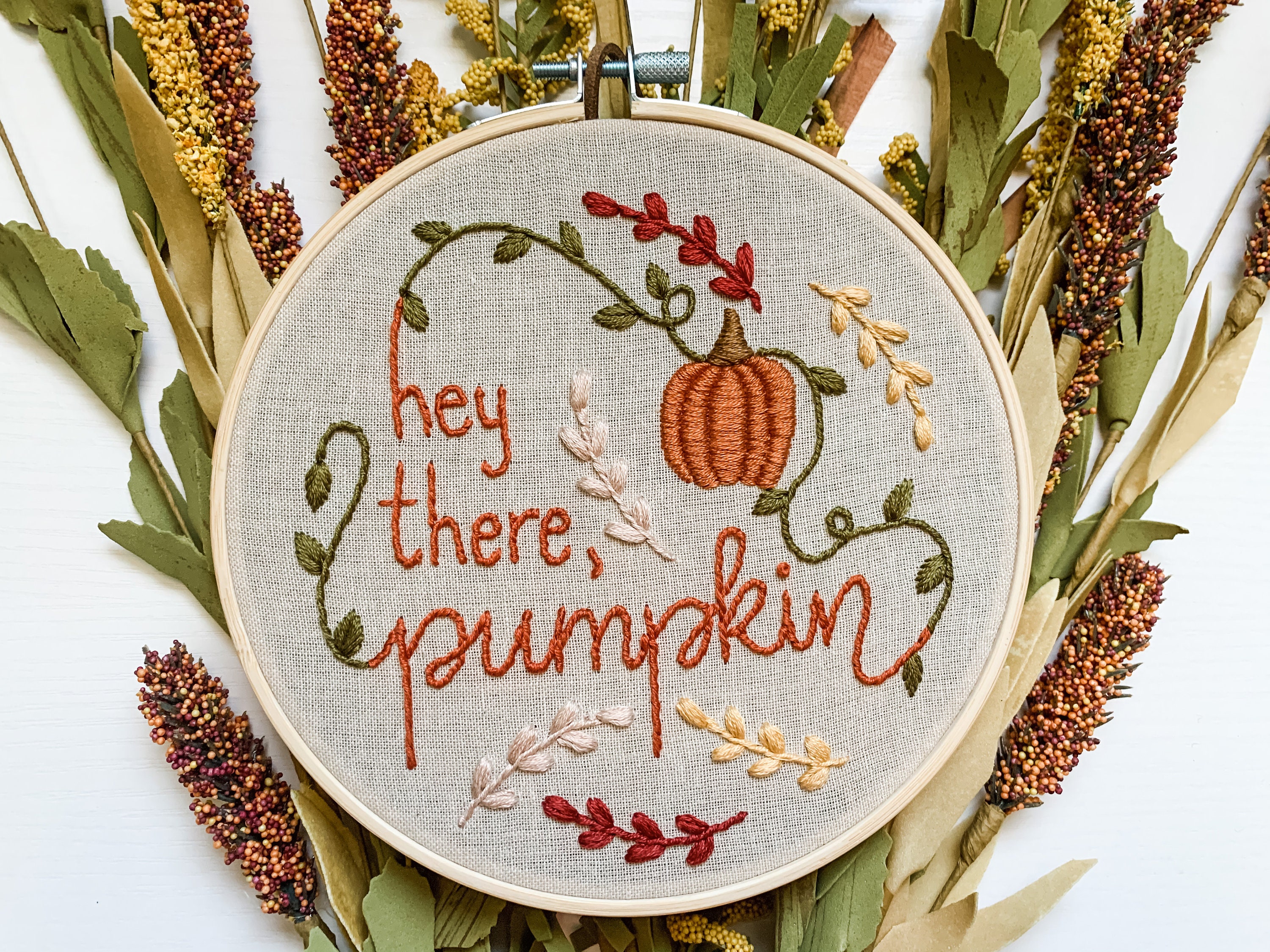 FLOURISHED PUMPKIN Embroidery - Fall, Pumpkins, Holiday, Festive, Fall  Embroidery-Downloadable Machine Embroidery - Light Fill Stitch