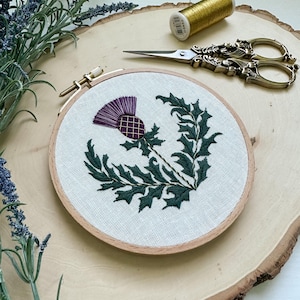 PDF Pattern, Scottish Thistle, Embroidery Pattern, Scottish Highlands ...