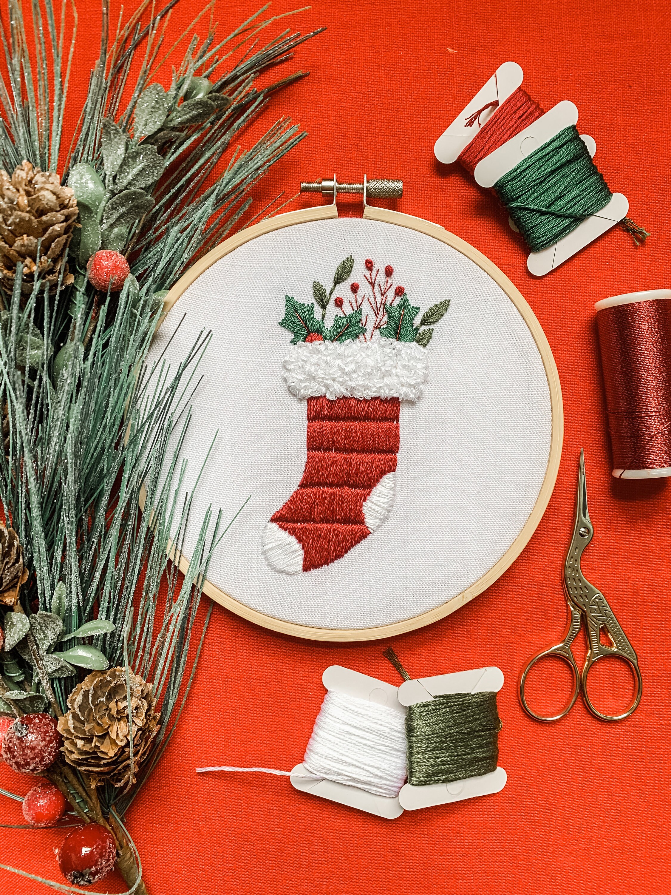 PDF Pattern, Stocking, Christmas Embroidery, Embroidery Pattern - Etsy