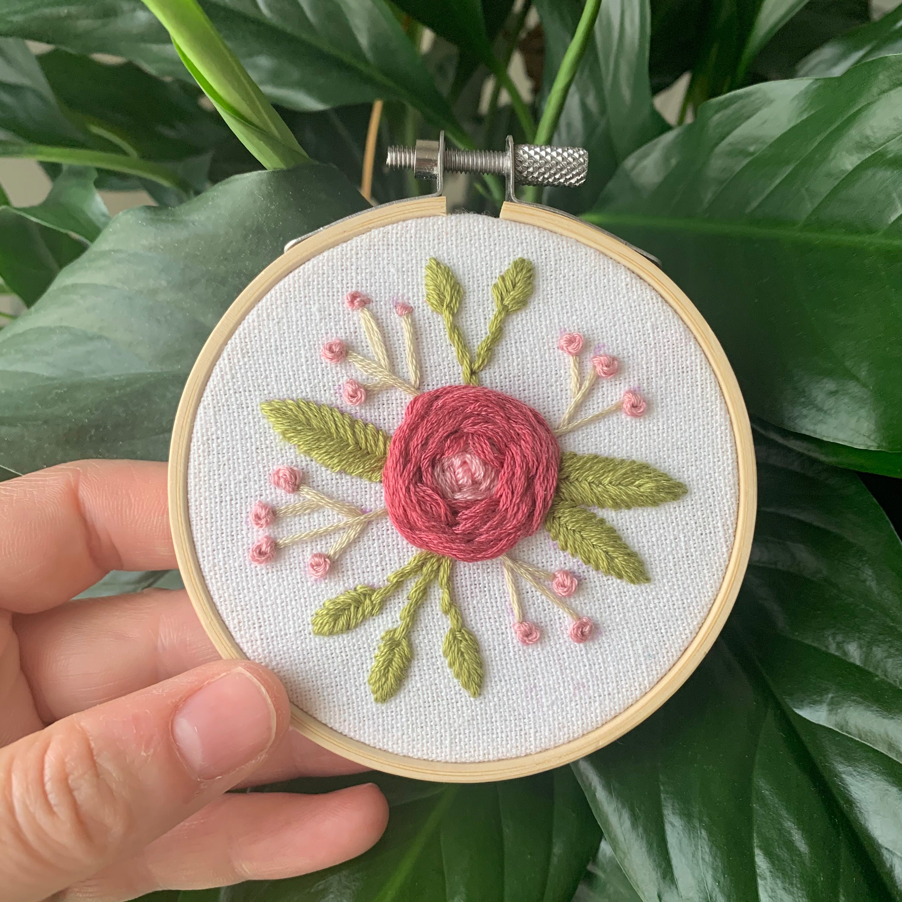 English Rose Embroidery Pattern PDF Embroidery Pattern Etsy