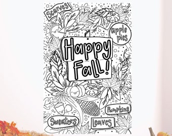Large Coloring Page Download - Etsy