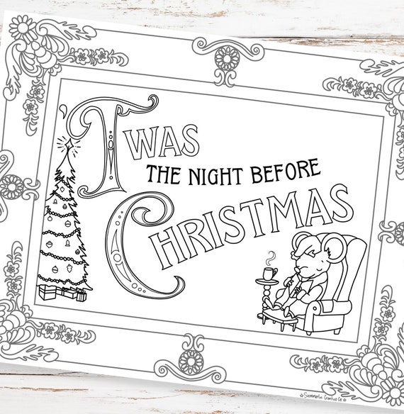 The Night Before Christmas Coloring Pages