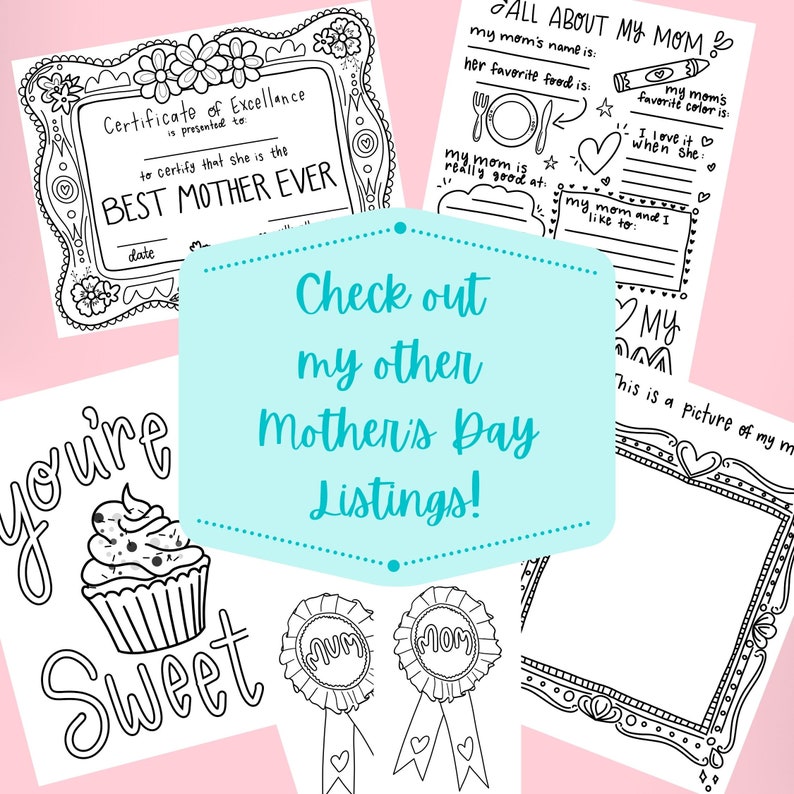 All About My Grandma Fill in the Blank Printable for Mother's Day 303 ...