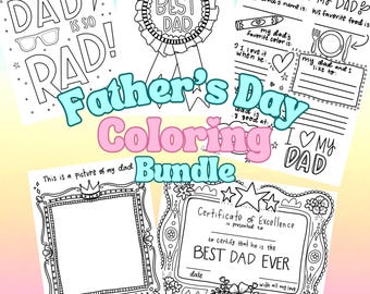 Father's Day Activity Bundle Coloring Pages