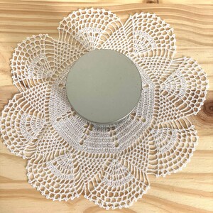 Crochet,doily, flower style, tablecloth handmade 8,5 inch