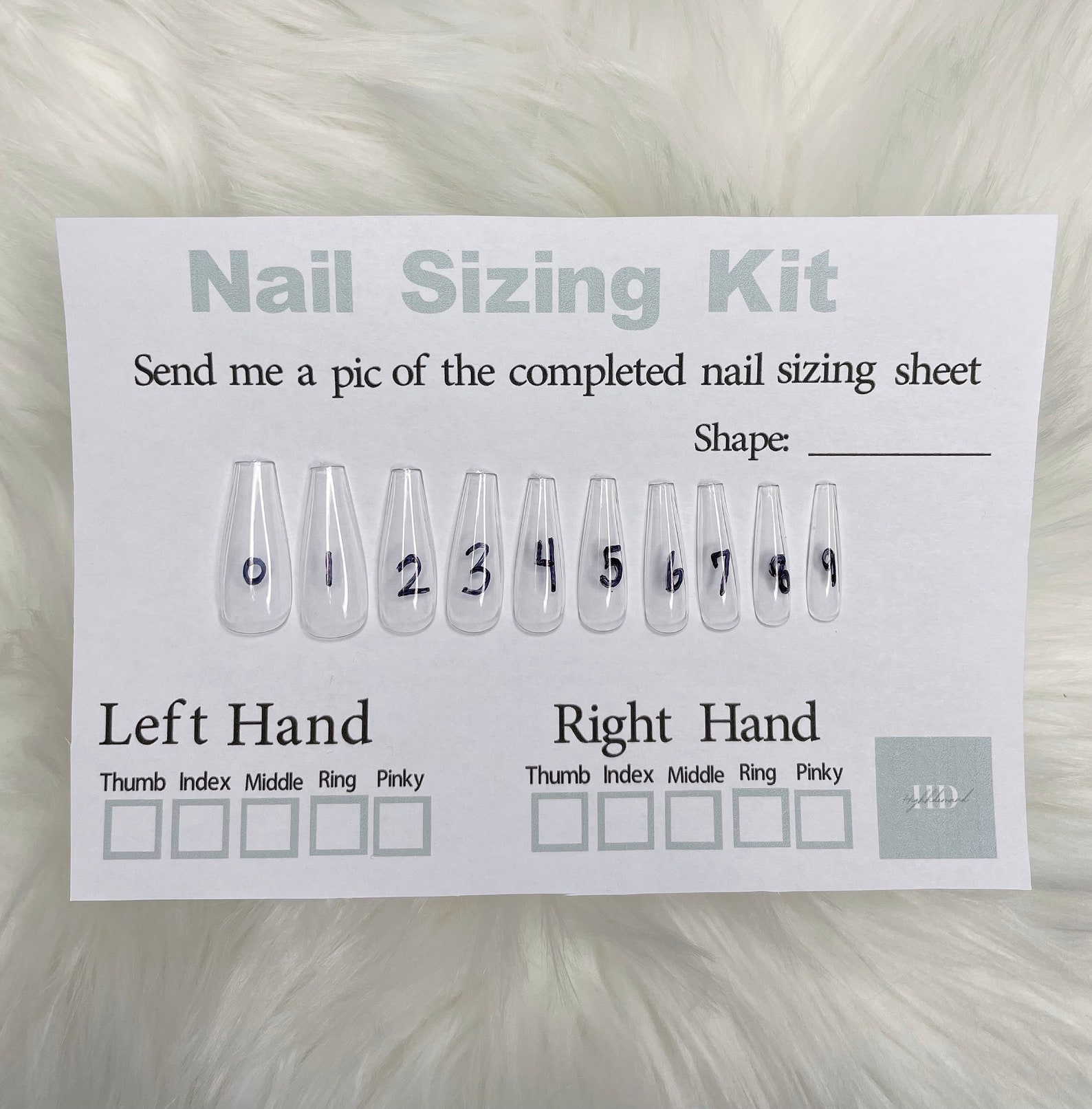 Press on nails sizing kit | Etsy
