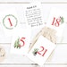 Printable Advent Calendar, Christmas Countdown PDF, Scripture Cards Digital Download, Nativity Story, Holiday Decor 