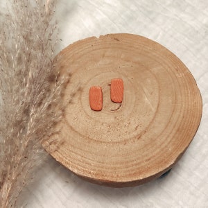 Boho Winter Stud 7 | handmade polymer clay earrings | stud boho earrings | polymer clay and nickel-free brass