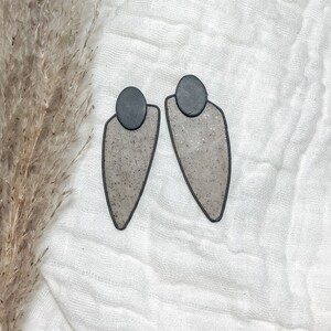 Boho Fall Stud 1 | handmade polymer clay earrings | dangle boho earrings | polymer clay and nickel-free brass